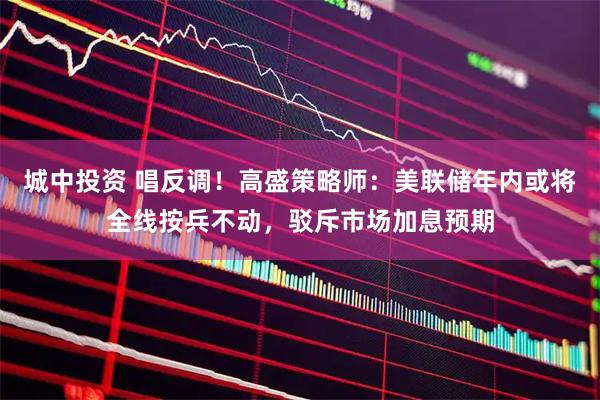城中投资 唱反调！高盛策略师：美联储年内或将全线按兵不动，驳斥市场加息预期